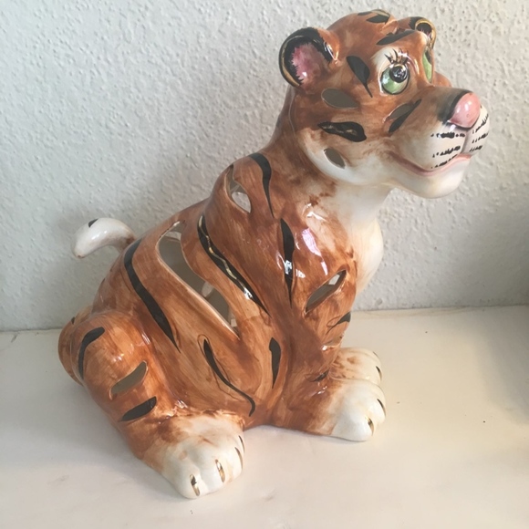 Accents Tiger Ceramic Figurine Planter 9 Poshmark
